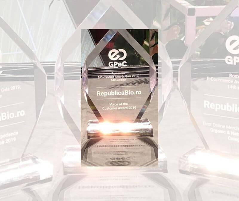 PREMIUL „VOCEA CLIENȚILOR” 2019: RepublicaBIO.ro are media 9,86 (din notele clienților reali)
