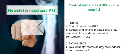 Newsletter exclusiv #14 – Control tematic la ANPC și alte noutăți  (mai 2020)